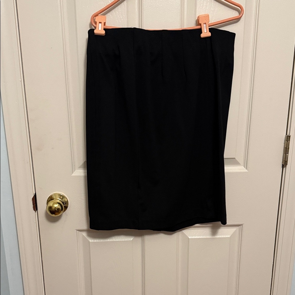 Christopher & Banks Elegant Black Pencil Skirt